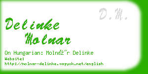 delinke molnar business card